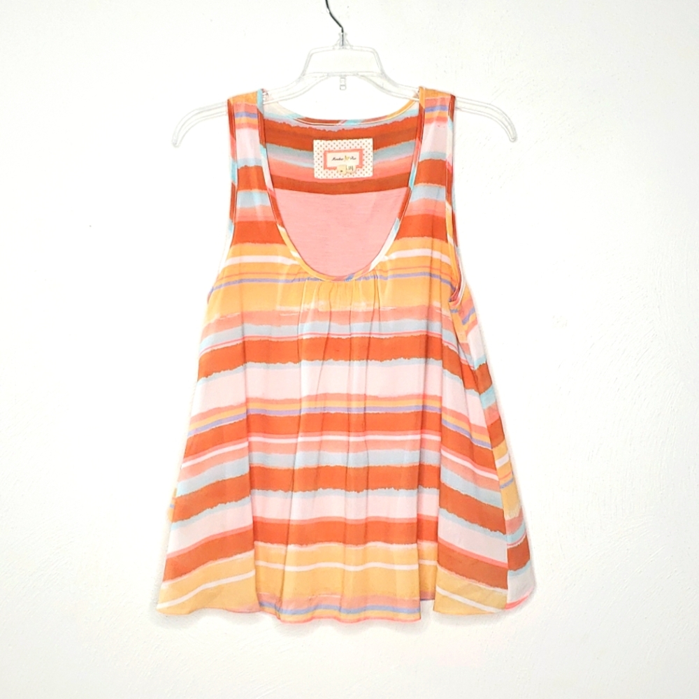 Anthropologie Meadow Rue Small Merlin Layer Swing Back Tank Size Medium